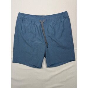 Valor Collective Hybrid Shorts Mens XL Blue Micro Stripe Stretch  Gorpcore